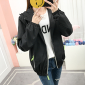 风衣外套女春秋冲锋衣百搭休闲大码 运动上衣 春季 女装 女士夹克新款
