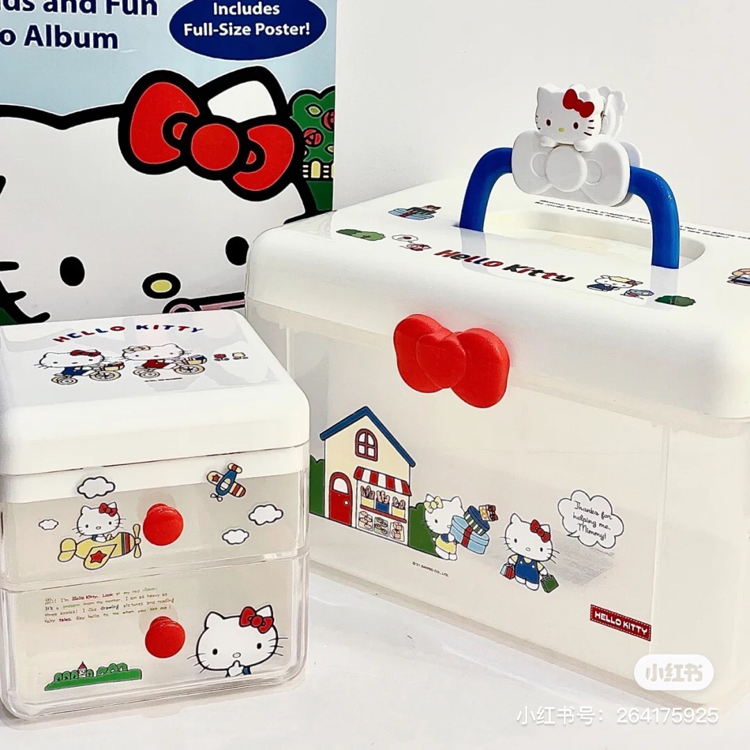 miniso名创优品Kitty收纳盒可爱女高颜值凯蒂猫周边桌面小风扇