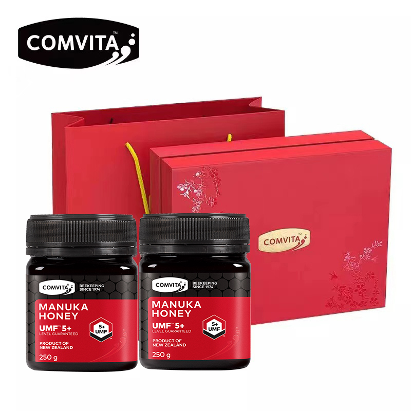 comvita康维他麦卢卡蜂蜜umf5+250g礼盒装新西兰进口送礼送朋友