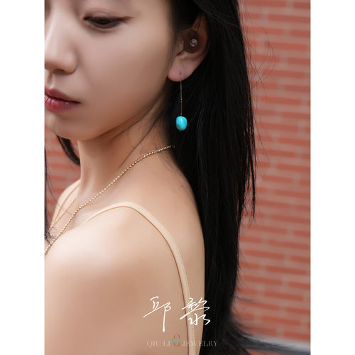 邱黎家美松18K金耳线！！