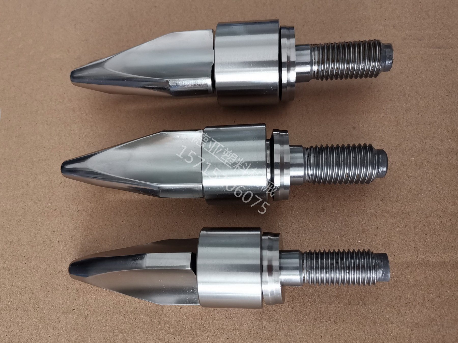 海天2代注塑机合金螺杆头三叉式火箭头过胶头三件套注塑机配件