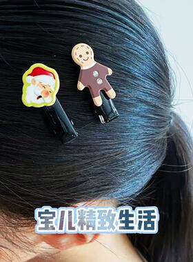韩国发饰圣诞节发夹鸭嘴夹