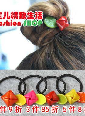 韩国发饰 GRAIN de BEAUTE AZNAVOUR 立体郁金香发圈头绳皮筋