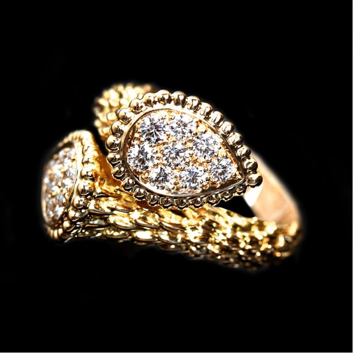 ¶þÊÖÕæÆ·BOUCHERON±¦Ê«Áú18K»Æ½ð×êʯ½äָŮʿ51ºÅ