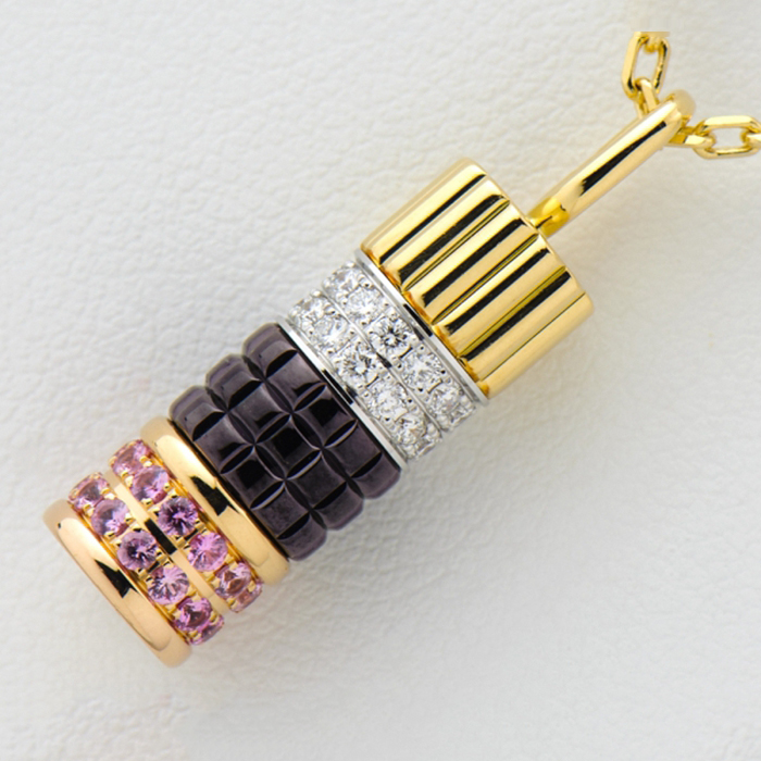¶þÊÖÕæÆ·BOUCHERON±¦Ê«ÁúÏÞÁ¿¿î18K»Æ½ð°×½ð×êʯ·ÛºìÀ¶±¦Ê¯ÏîÁ´