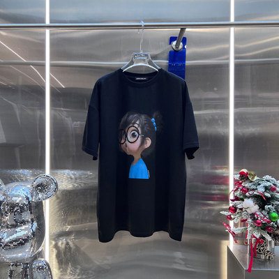 NKC.欧洲站小众BābyChìlling伦风宽松圆领休闲上衣洋气中长T恤