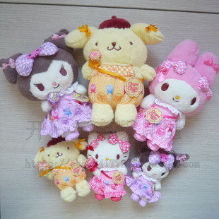 外单 hello kitty my melody 布丁狗 安抚玩偶 挂件玩具 多款