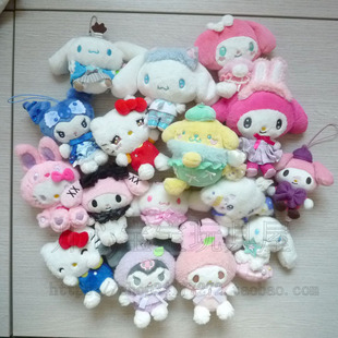 日单 hello kitty my melody美乐蒂 布丁狗毛绒挂件公仔玩具 多款