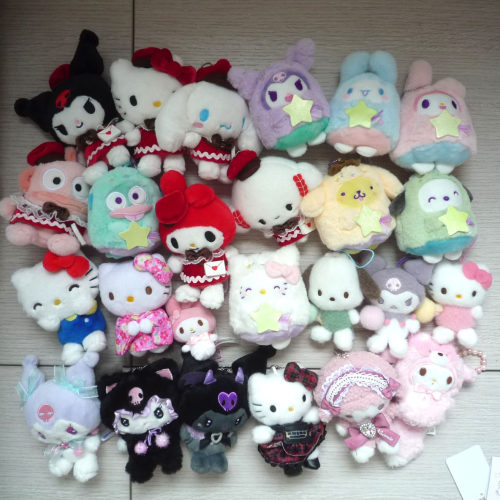 日单 hello kitty my melody美乐蒂 毛绒挂件公仔玩具 多款
