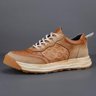 高品牛货广州真皮复古手工皮鞋 欧洲站潮男擦色水洗头层牛皮休闲鞋