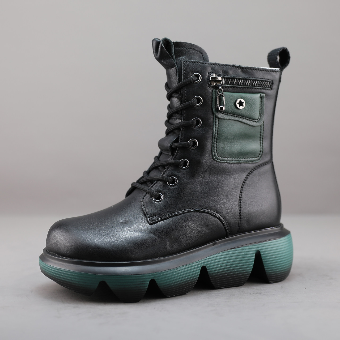 断码35 39码高档真皮女靴冬季时尚休闲马丁靴头层牛皮加绒女棉靴,女鞋,马丁靴,淘宝优惠券,粉丝福利购,淘宝优惠卷