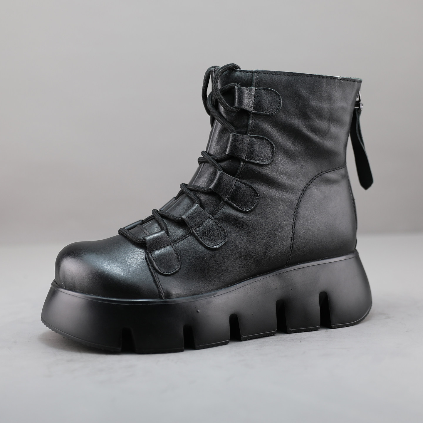 孤品仅此一双37码高端真皮女靴冬季加绒棉靴头层牛皮复古马丁靴女,女鞋,马丁靴,淘宝优惠券,粉丝福利购,淘宝优惠卷