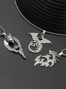 韩国蜡绳个性风潮夜光项链