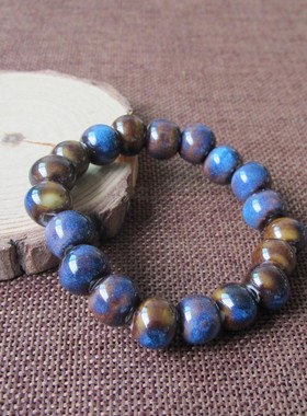 陶瓷佛珠手链男士款情