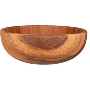 外贸原单 相思木特大号整木沙拉碗 日式儿童木碗 出口木制碗