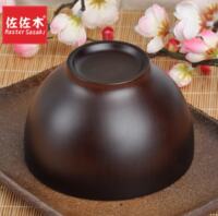 佐佐木包邮日式创意碗木碗日式木制碗外贸原单碗欧脚款木碗手工 thumbnail 4