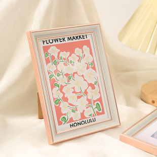 10寸装 法式 裱画框外框挂墙 简约创意相框摆台加洗照片婚纱照6