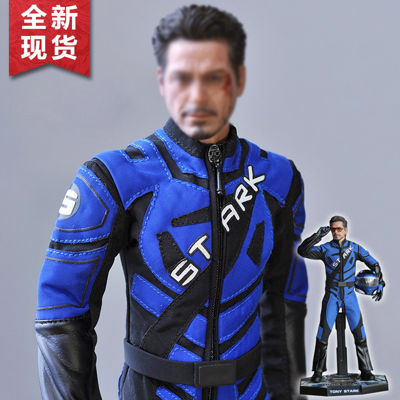 MK100钢铁侠赛车服纳米服托尼搭MK5可动模型人偶兵人服装赛车头盔