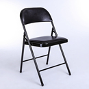 折叠椅职员办公会议椅子 pvc可折合椅辅导班培训椅子