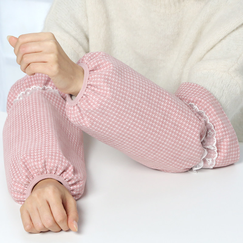 羽绒服袖套女长款秋冬季袖筒办公室套袖成人袖头耐磨洗碗家务袖笼