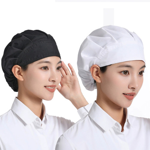 厨房帽子防油烟女款厨师做饭车间防尘烘焙餐厅食品防掉发女士专用