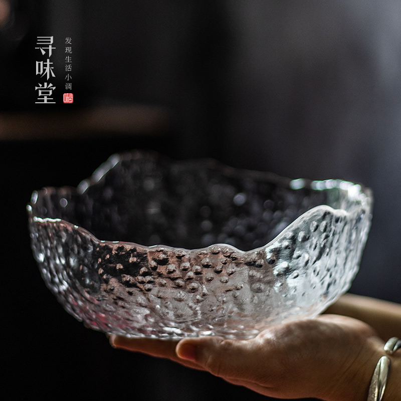 玻璃加厚耐热高硼硅锤纹功夫茶具