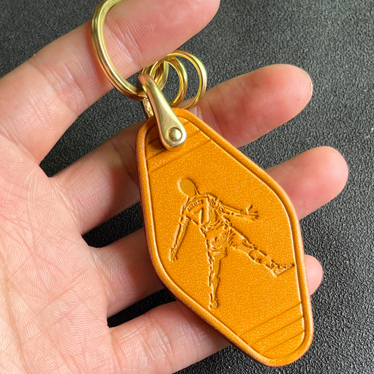 小众皮牌 葡萄牙足球俱乐部7号C罗钥匙扣真皮挂件男朋友生日礼物