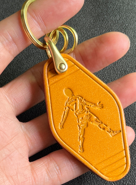 小众皮牌 葡萄牙足球俱乐部7号C罗钥匙扣真皮挂件男朋友生日礼物