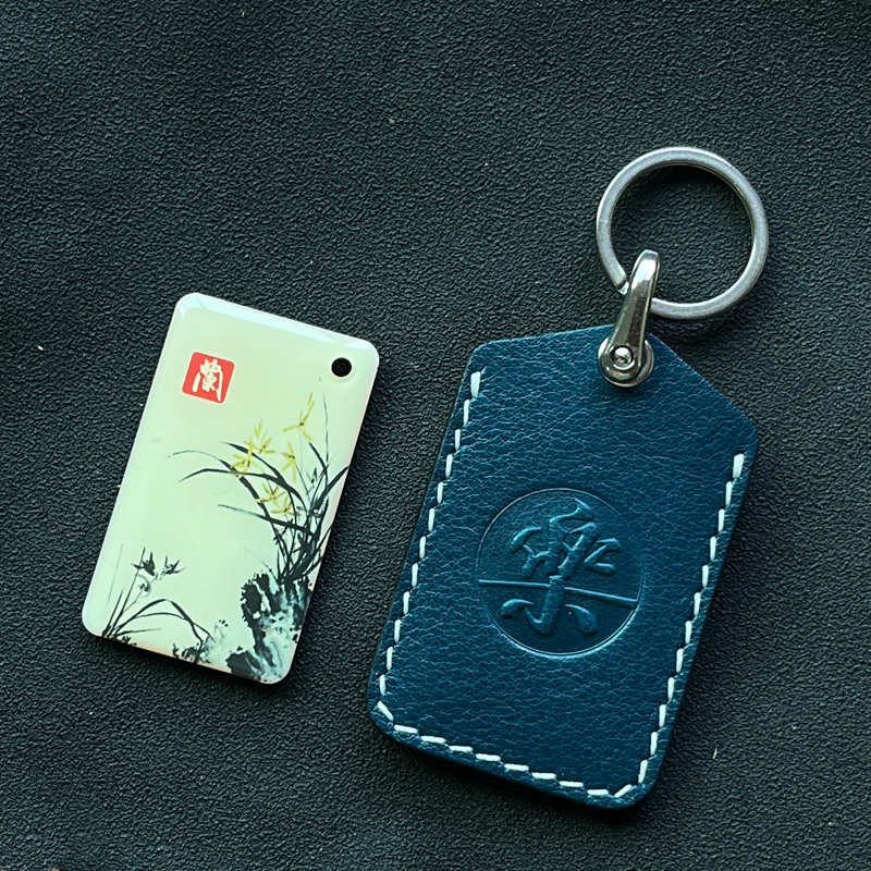 小区门禁卡保护套卡套真皮牛皮