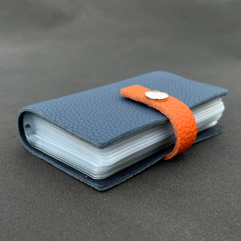 【20卡位】拼接撞色牛皮卡包防消磁男式女士信用卡夹名片夹 礼品