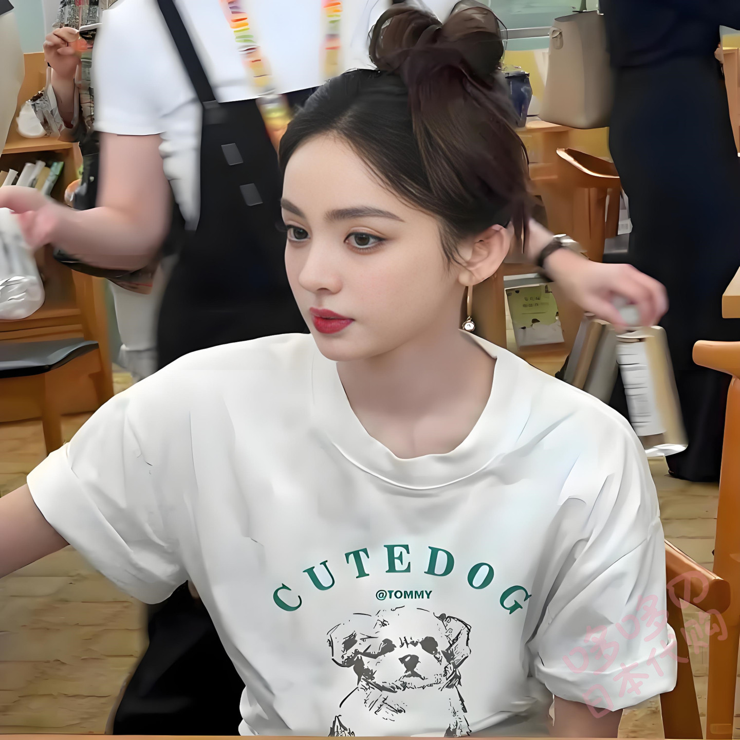 日本代购明星古力娜扎同款女T恤