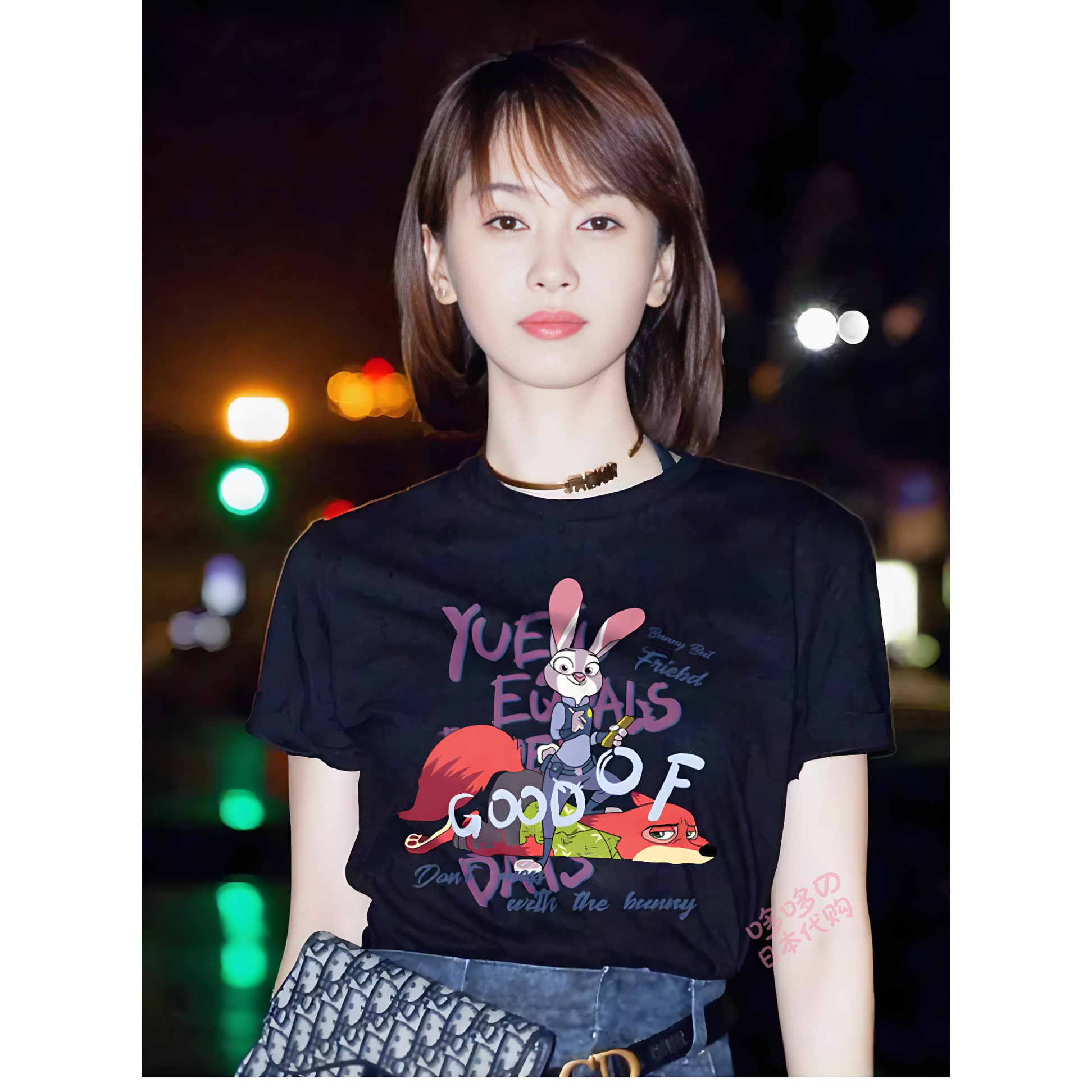 王子文同款疯狂动物城女短袖T恤