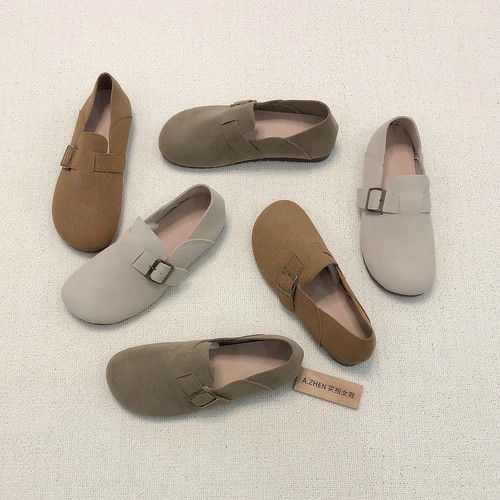 外贸平底勃肯鞋复古软底女鞋批发