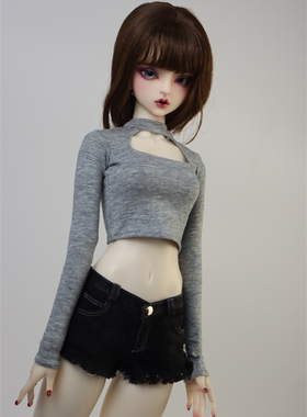 bjd娃衣 3分4分T恤  水洗短裤