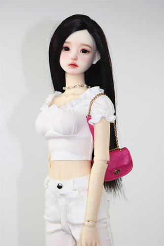 BJD娃衣BJD3分4分褶皱针织小衫