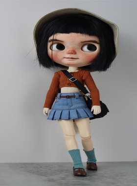 blythe 娃衣工装短裙