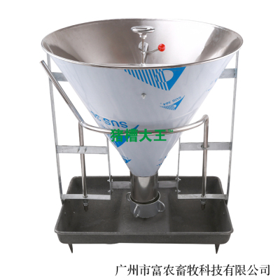 100公斤不锈钢干湿料槽干湿料桶大猪育肥食槽自动喂料器大猪槽