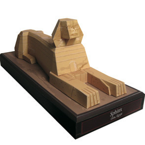 世界经典建筑埃及狮身人面像3D立体纸模型手工DIY附带说明