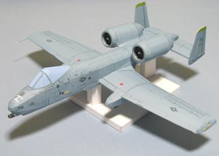 美国A-10地面攻击机 3D立体纸模型手工DIY带实物说明