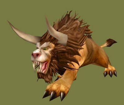 网络游戏魔兽世界wow 部落小德野德猫形态 3d立体纸模型手工diy