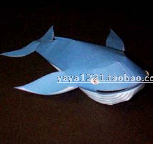 满48包邮儿童亲子手工劳动动物海底鲸鱼3d立体纸模型diy非成品