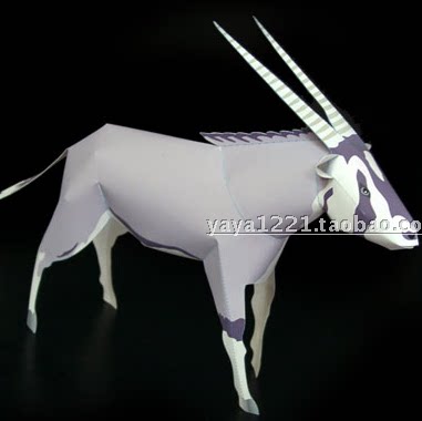 儿童亲子手工劳动动物山羊3d立体纸模型diy非成品