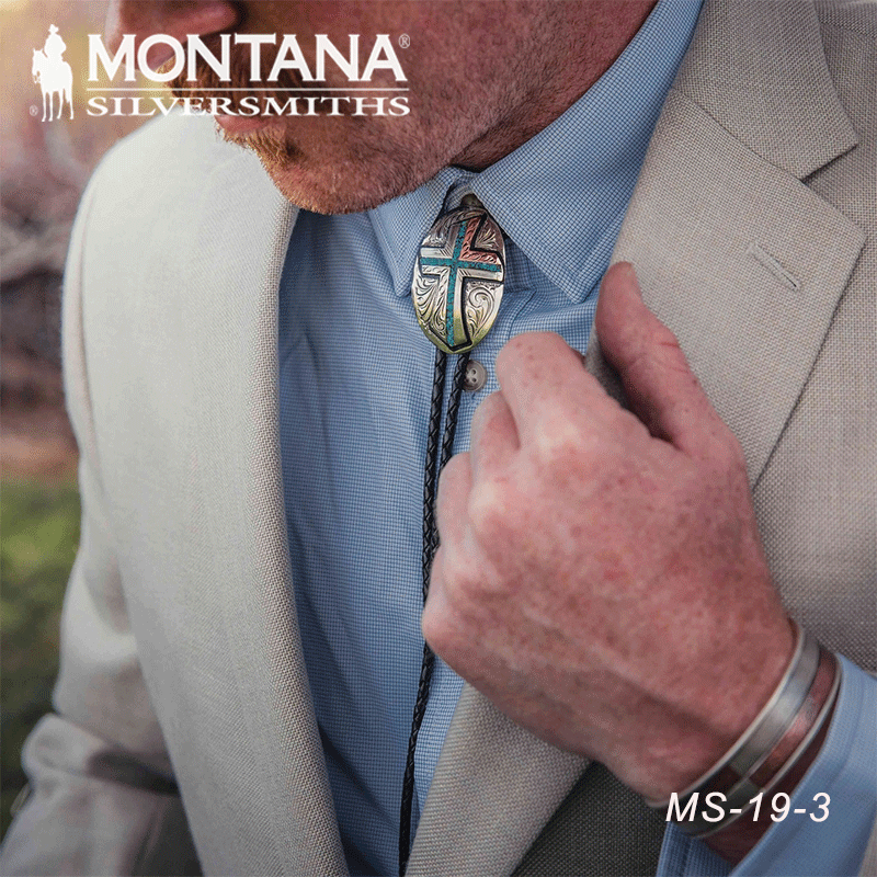 美国进口Montana领结西部牛仔衬衫装饰配件 西部牛仔领结