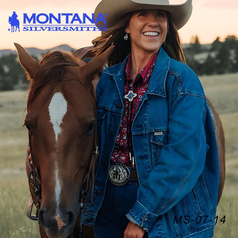 美国进口MONTANA西部腰带巴扣牛仔专用 牛仔腰带装饰 骑马野骑