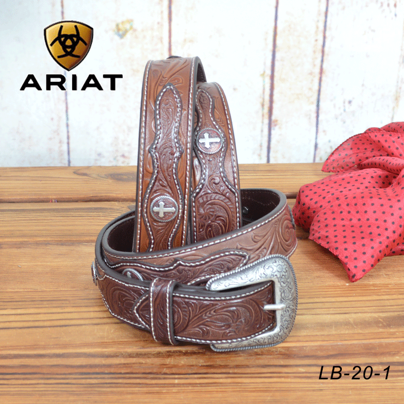 美国进口ariat骑马马术西部腰带牛仔腰带