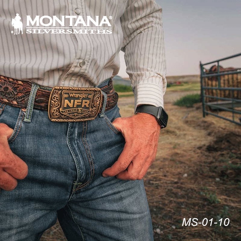美国进口Montana复古NFR巴扣西部牛仔腰带装饰巴扣皮带腰带巴扣