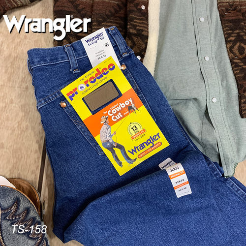 美版Wrangler威格13MWZ原色牛仔裤重磅宽松直筒裤西部牛仔