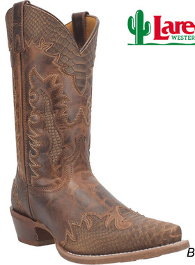 美国进口Laredo西部牛仔靴 男款美式骑马马靴中筒靴