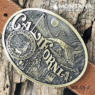 美国进口Montana蒙大拿西部腰带扣牛仔皮带巴扣腰带装饰扣