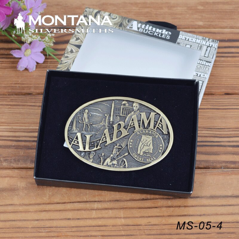 美国进口Montana蒙大拿西部腰带扣牛仔皮带巴扣腰带装饰扣